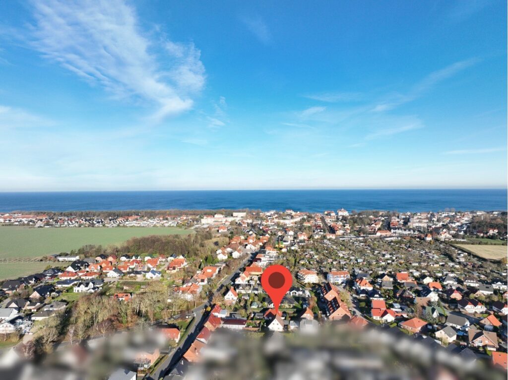 Luftbildansicht aus südlicher Richtung