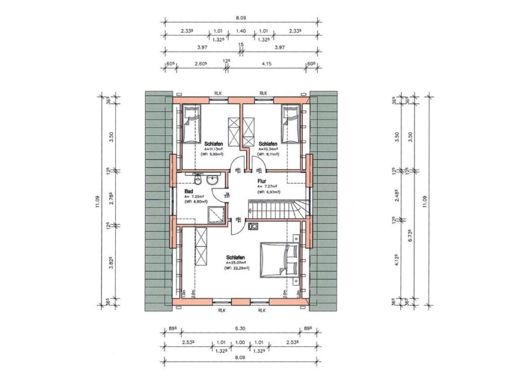 Grundriss Dachgeschoss