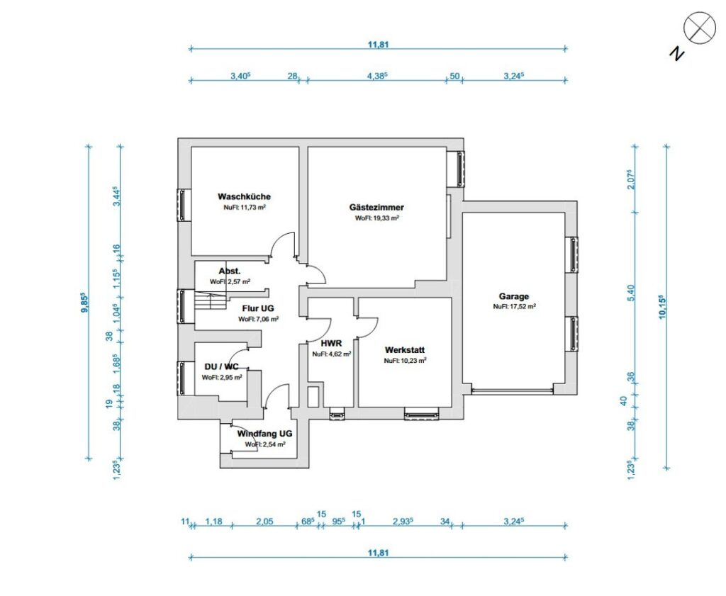 Grundriss Kellergeschoss