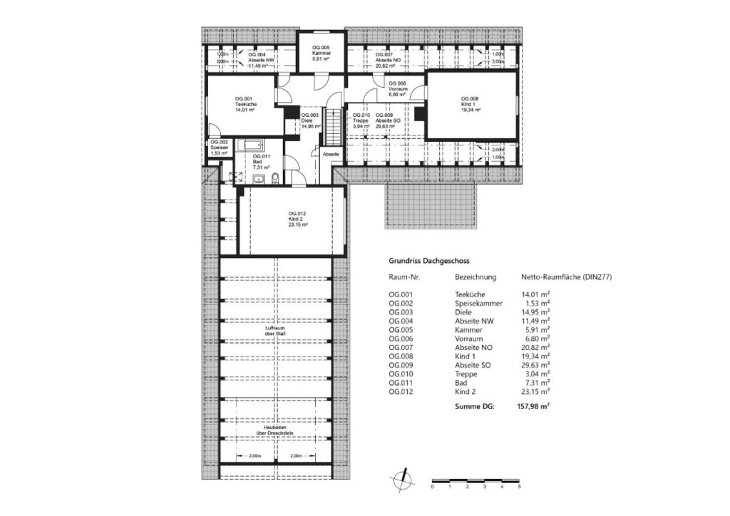 Grundriss Dachgeschoss