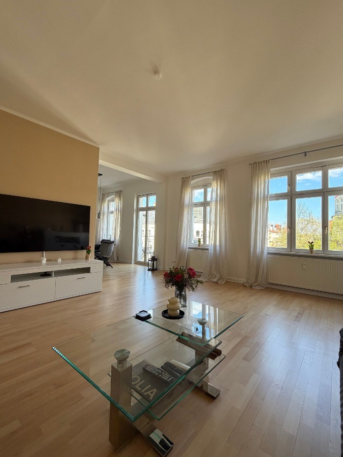 Blick aus dem Wohnzimmer