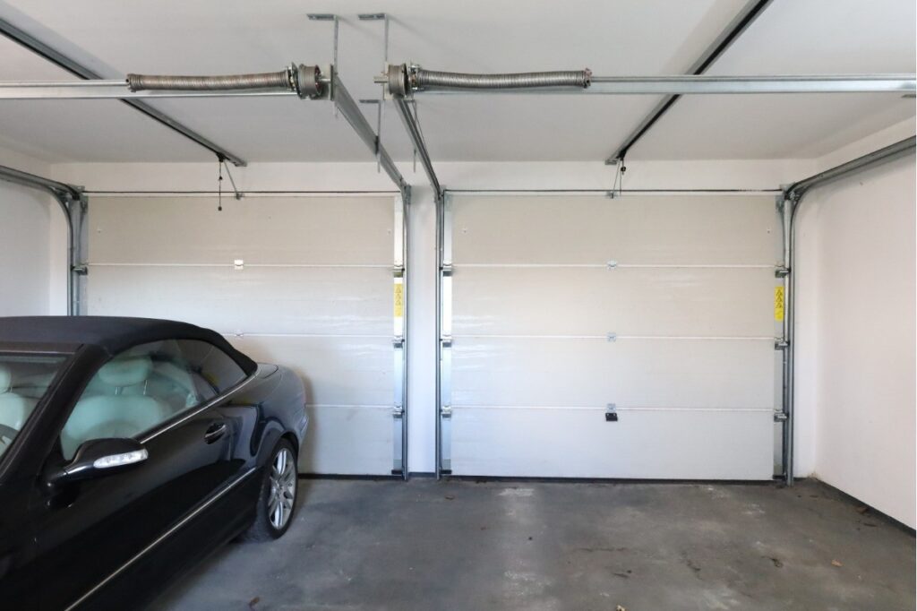 Innenansicht der Doppelgarage