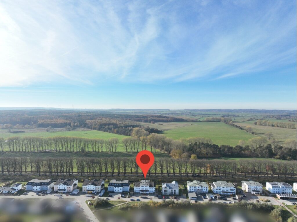 Übersicht mit Lagebezug: Die Immobilie in Bad Doberan aus der Nordostansicht