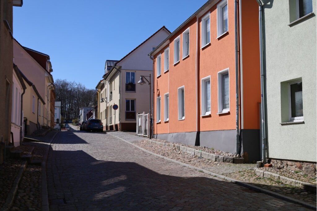 Die Bergstraße im Zentrum von Bad Doberan