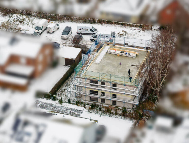 Bautenstand vom 05.01.2026 - Der Rohbau zu Haus 4 steht