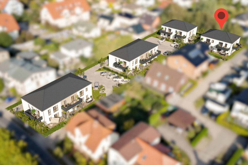 Lage von Haus 4 mit den Wohneinheiten 17 bis 20 innerhalb der Residenz