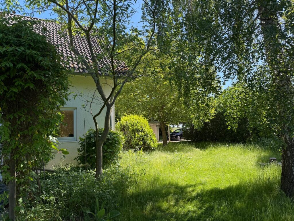 Viel Platz für Blumen, Beete und eigene Ideen – der Garten im Überblick