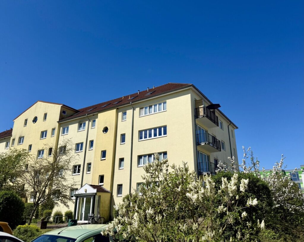 Blick auf das Wohnhaus