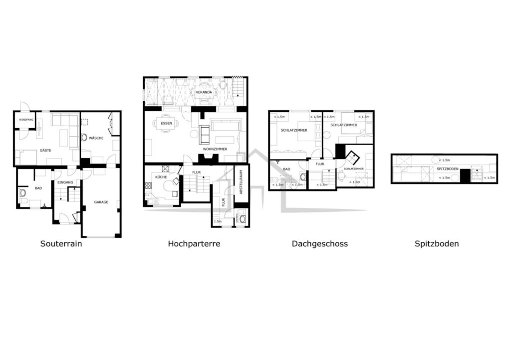 Schematischer Grundriss