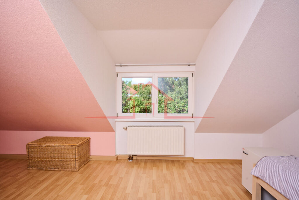 Blick in das Elternschlafzimmer