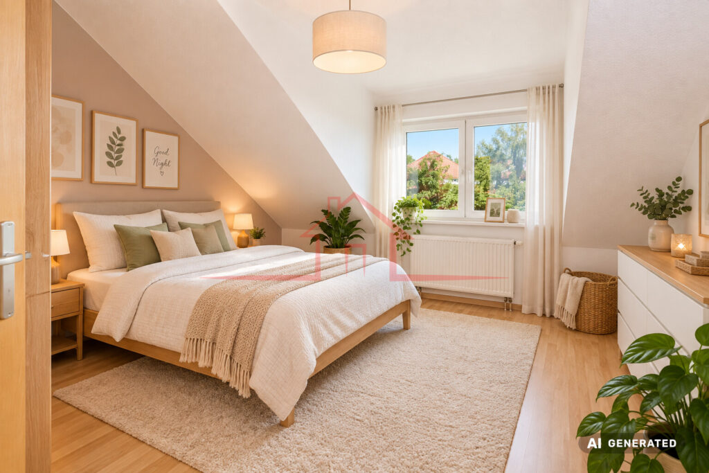 Elternschlafzimmer - KI Visualisierung